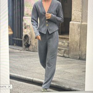 Zara Gray Women's Gray soft set NWT